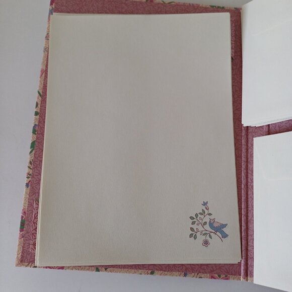 Vintage Avon French Astor Stationery Writing Folio Paper Note Card & Envelopes - Picture 6 of 12
